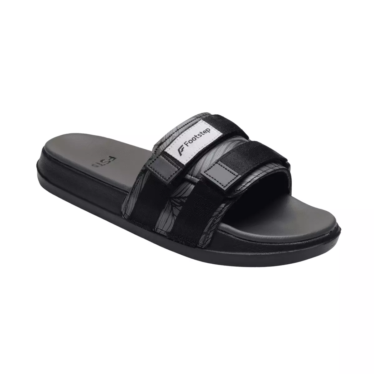 Footstep Footwear Sandal Pria Slide Nifty Black Grey Original Sandal