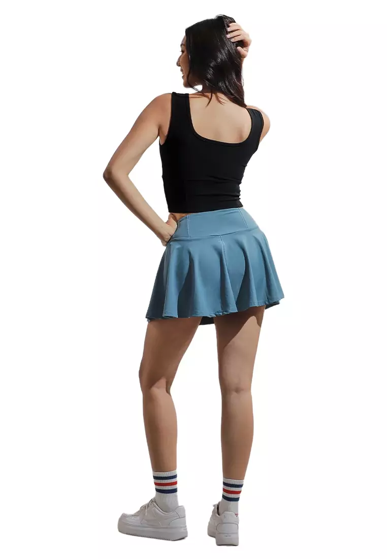 Buy JUST G Ribbed Corsetry-Like Square Neck Tank Top 2026 Online ...