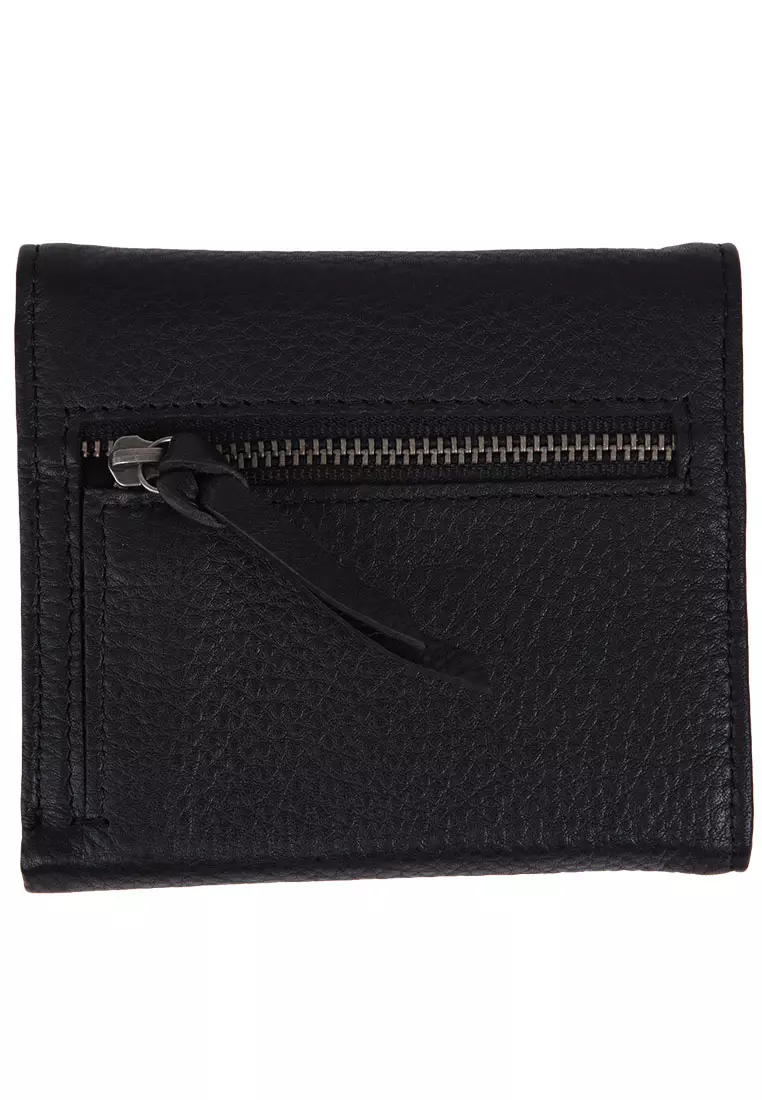 GLW MINITRIPI LEATHER WALLET BLACK