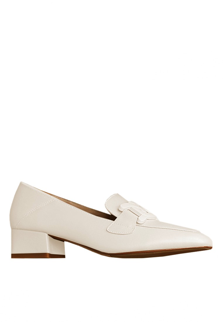VANSA Top Layer Cowhide Buckle Loafers VSW-F06281110