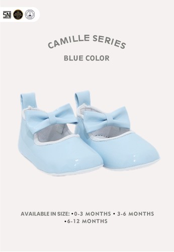 Me and Mon blue Sepatu Bayi Anti-Slip Camille in Blue A83E8KSED1A590GS_1