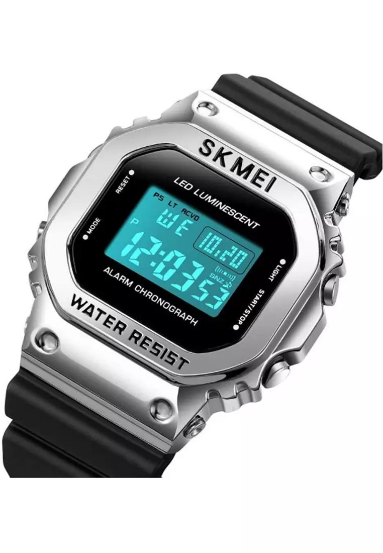Jam Tangan Digital Pria Waterproof Many Function Strap Tali Material Silicone IR08 ORIGINAL