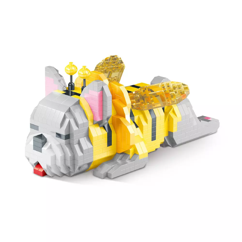 Bricks Kingdom Set 946 Pcs Pets Mini Bricks Bulldog