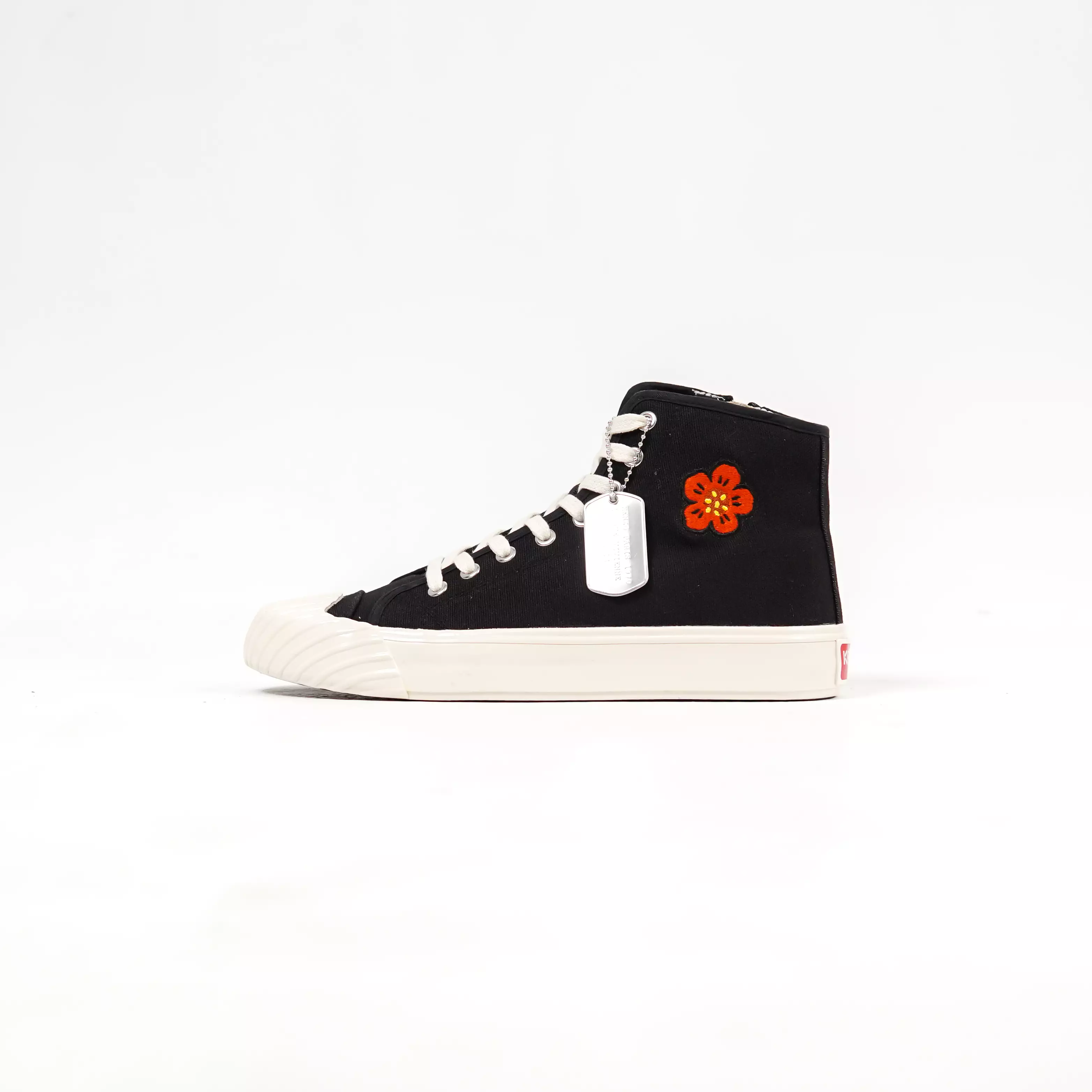 SEPATU KENZO BOKE FLOWER RED SIDE HIGH TOP SNEAKER 100% ORIGINAL