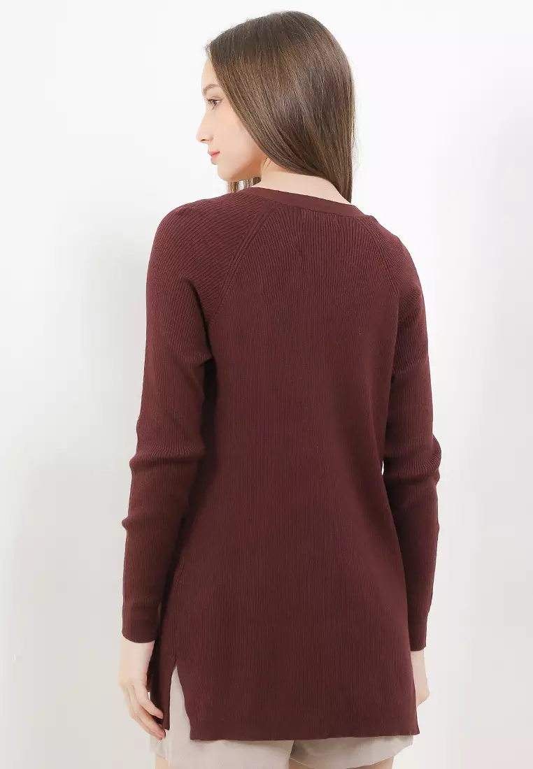 Ribbed Edge to Edge Longline Cardigan