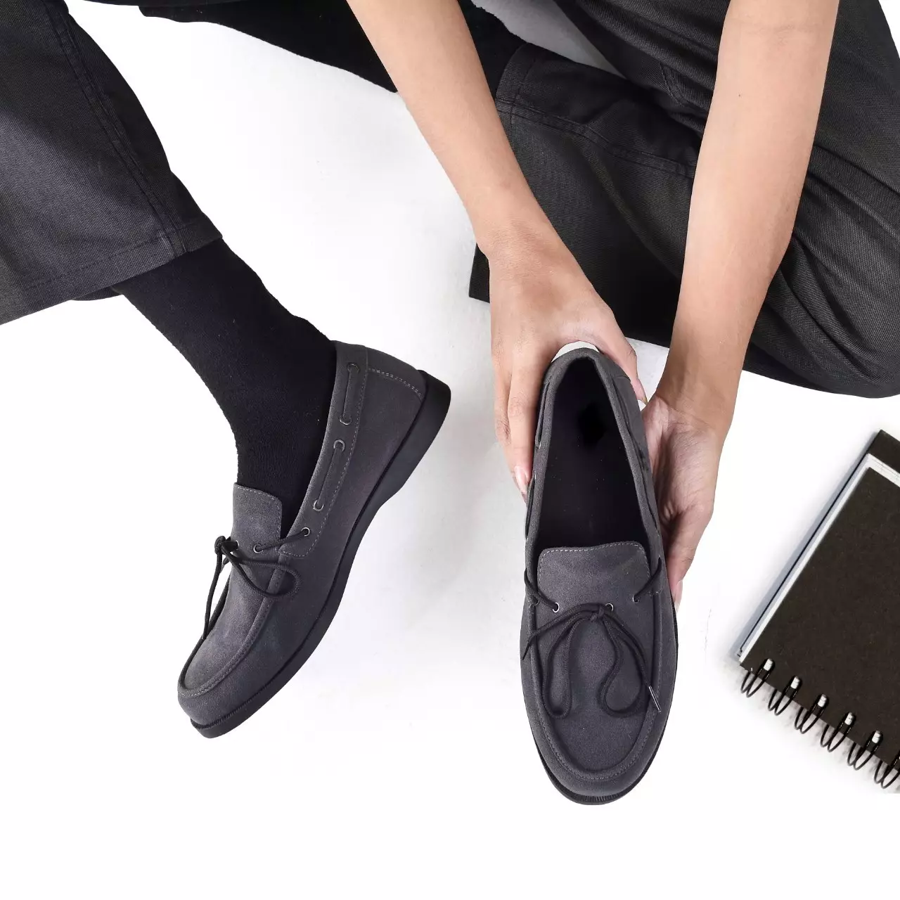 Country Boots Osaka - Sepatu Moccasin - Grey