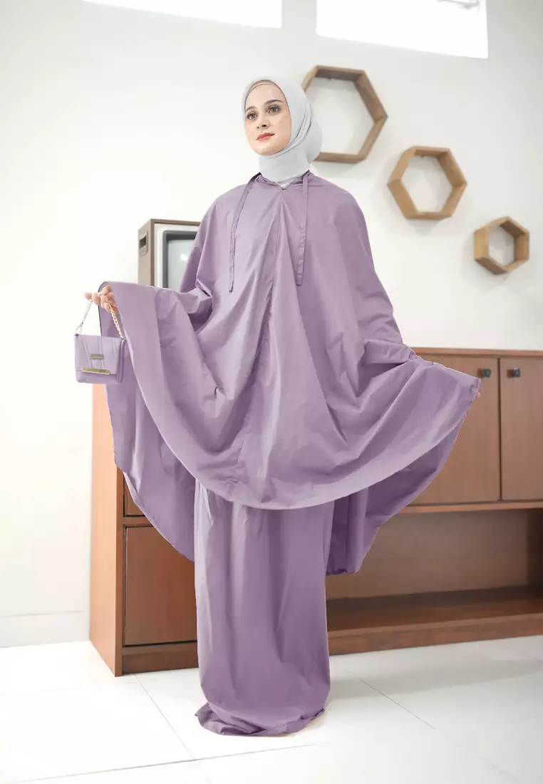 Zelena - Zalwa Prayer Set | Mukena Travel Size | Mukena Resleting 2in1 - Dewasa