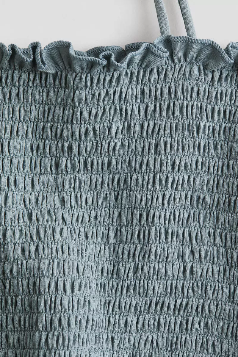 Smocked crop top