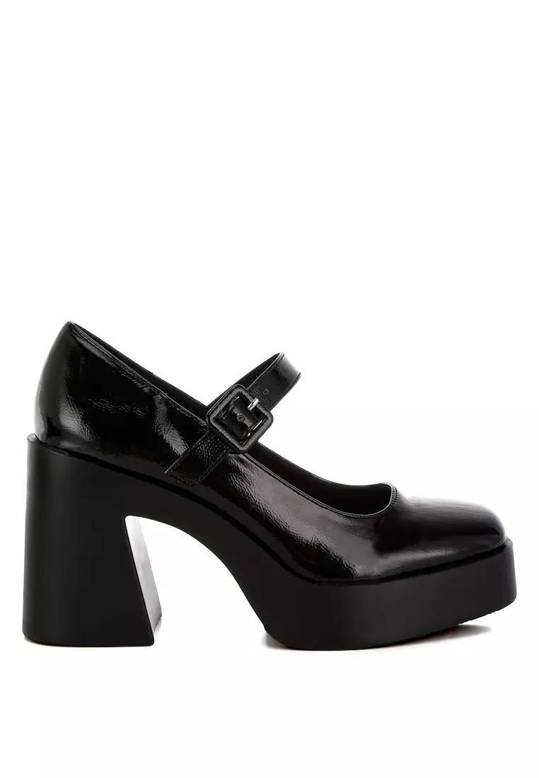 Discount on London Rag  shoes - SKU: High Heel Mary Jane Sandals in Black