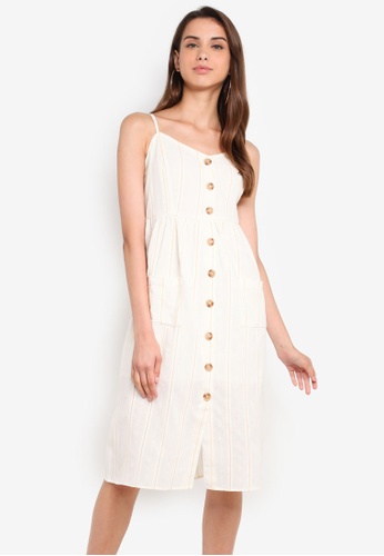 Buy Cotton On Woven Beth Button Front Midi Dress Online Zalora