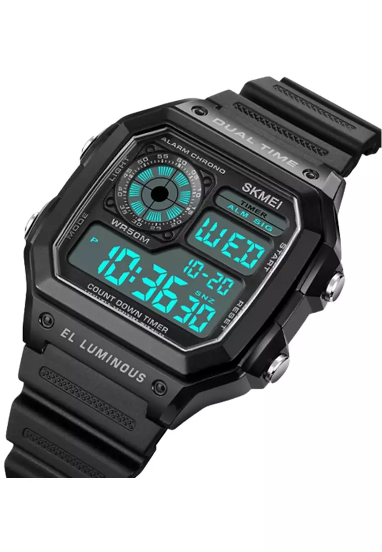 Jam Tangan Pria Digital Waterproof Many Function Strap Tali Material Silicone IR16 ORIGINAL