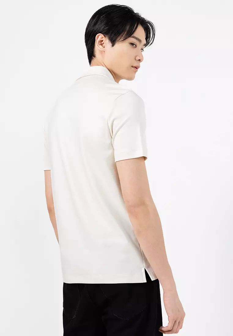 Interlock Cotton Slim Fit Polo Shirt - BOSS Business