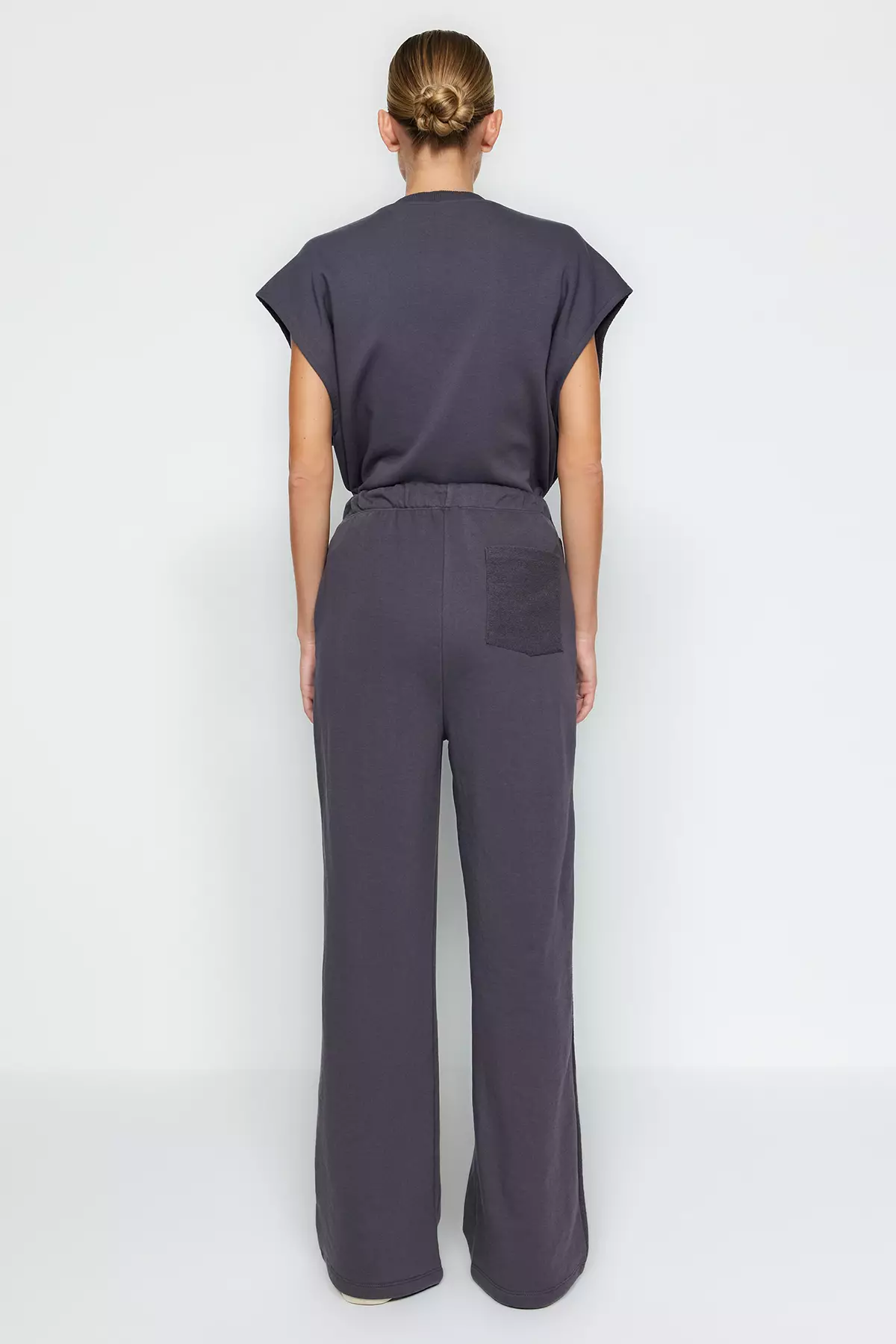 High Waist Drawcord Pants