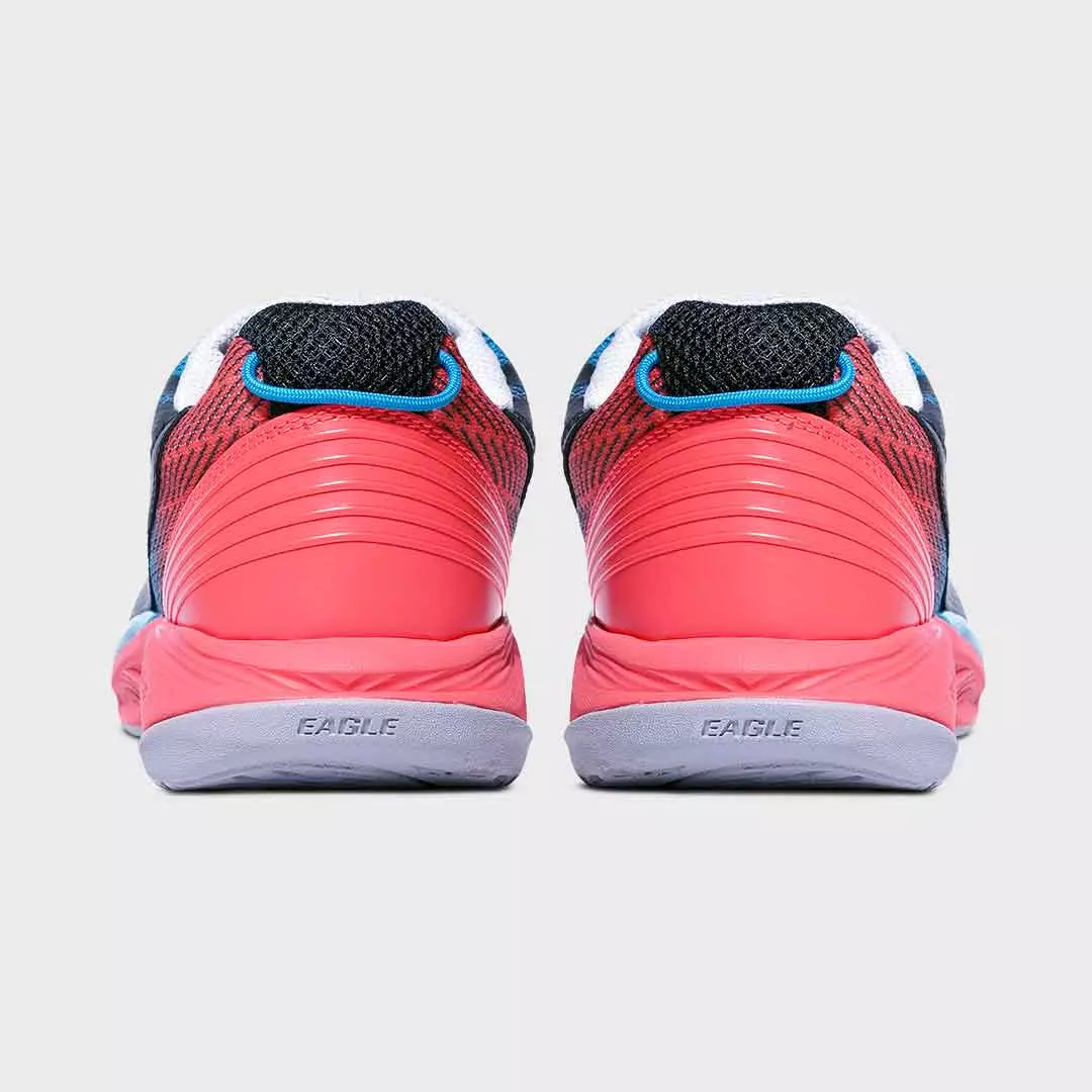 Eagle Sepatu Badminton Driva Flow - HITAM/BIRU/MERAH