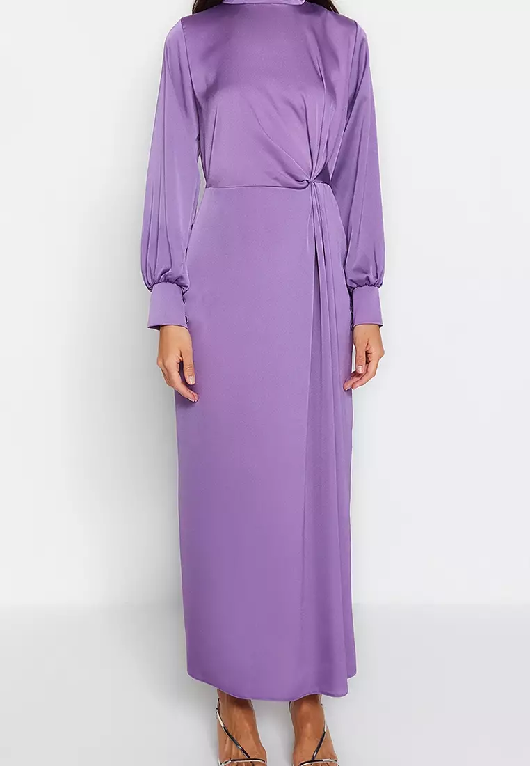 MODEST Mock Neck Maxi Dress