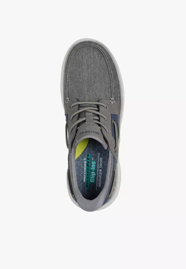 Jual Skechers Skechers Slip-Ins Troutt Men's Lifestyle Shoes - Grey ...