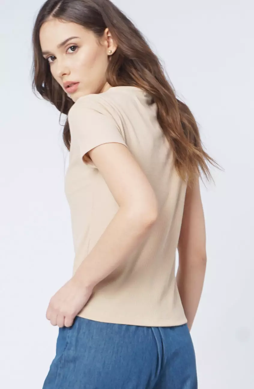 Kaos Wanita Bona Ecru Cream