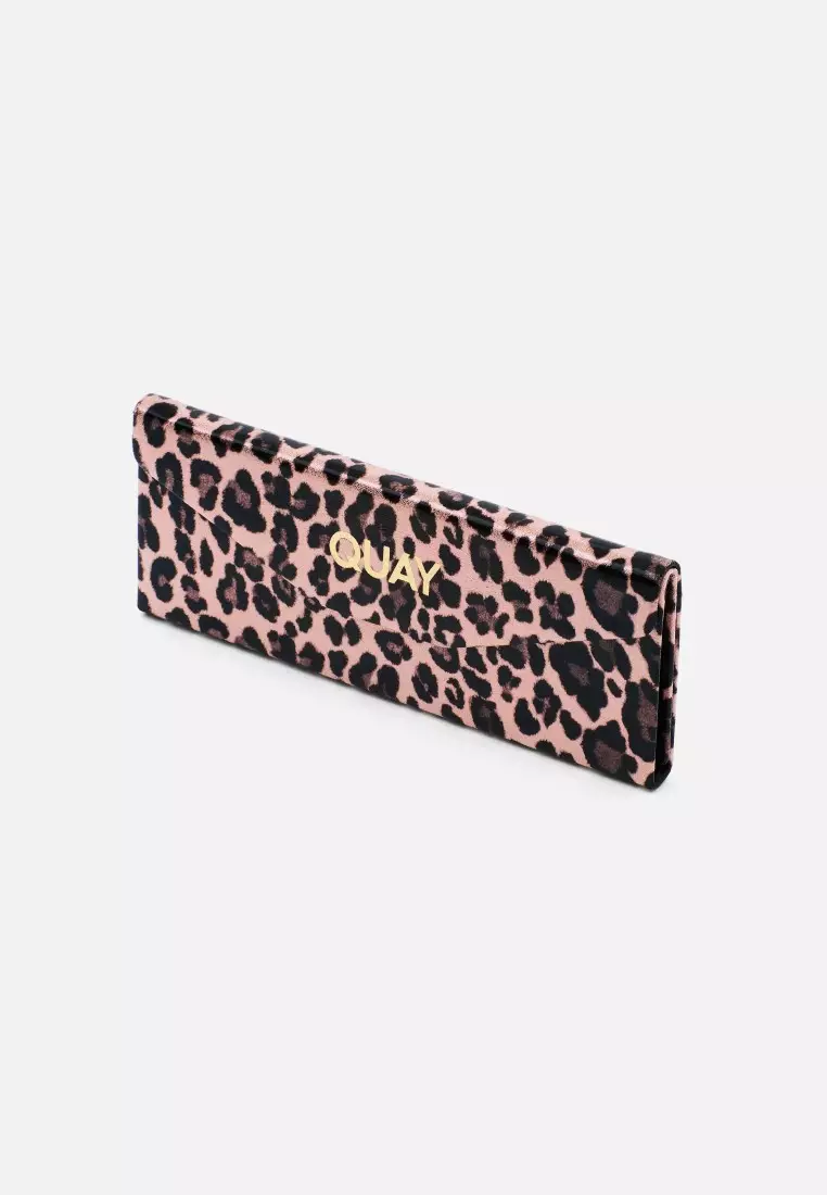 Embossed Tri Fold Case - Blush Cheetah/Gold