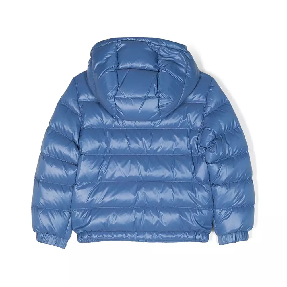 Moncler Kids New Aubert Down Jacket Light Blue Boys