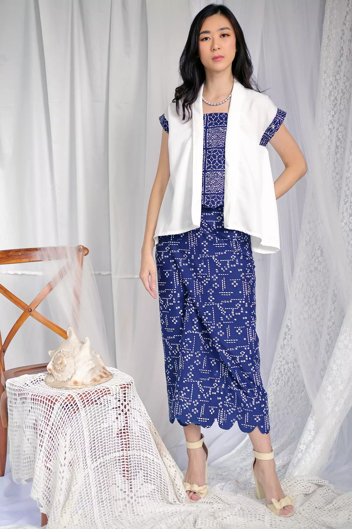 Kochi Sashiko Biru Batik Kebaya Raya