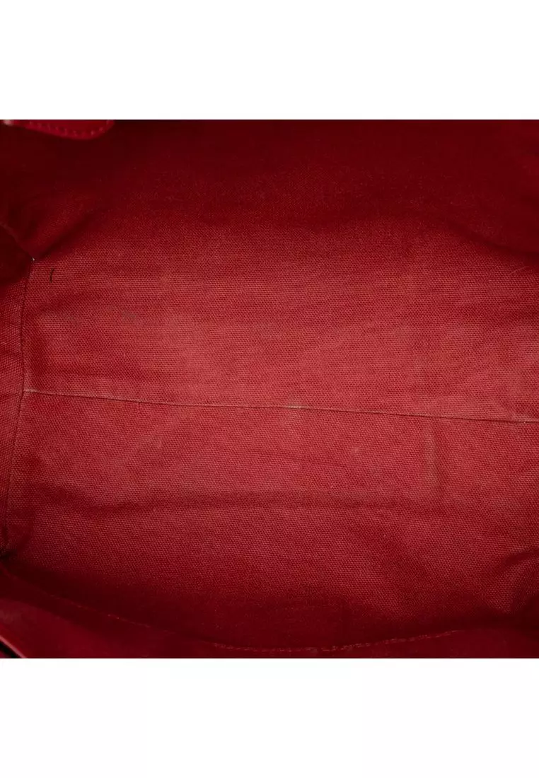 Pre-Loved Burberry Small Leather Trimmed Haymarket Check Coated Canvas Canterbury Tote