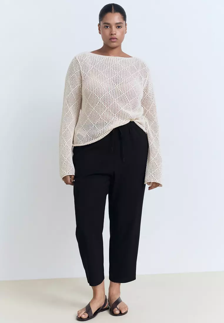 Drawstring Flowy Trousers