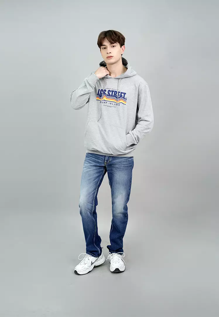 LGS Street - Hoodie - Gambar Sablon - Abu - SH.10.H032.004.C