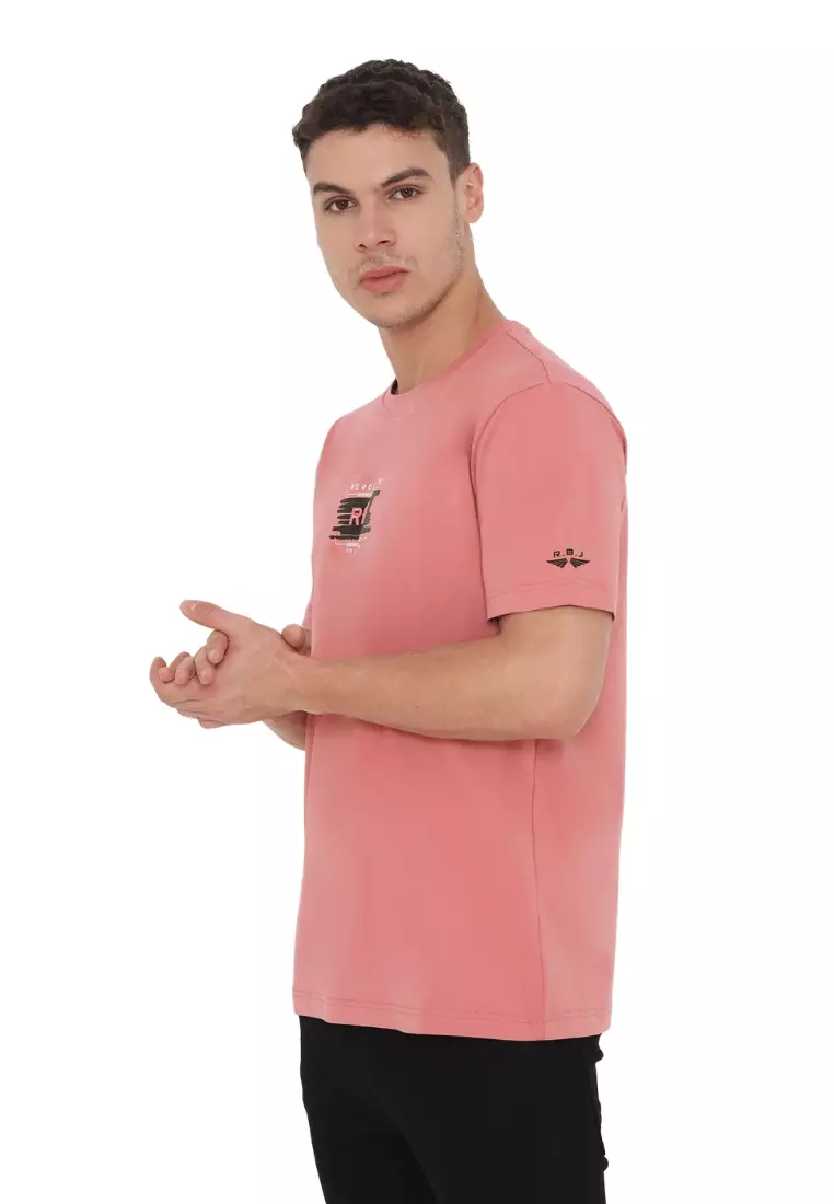 RBJ T-Shirt Cotton Spandex Bordir Pria 237086