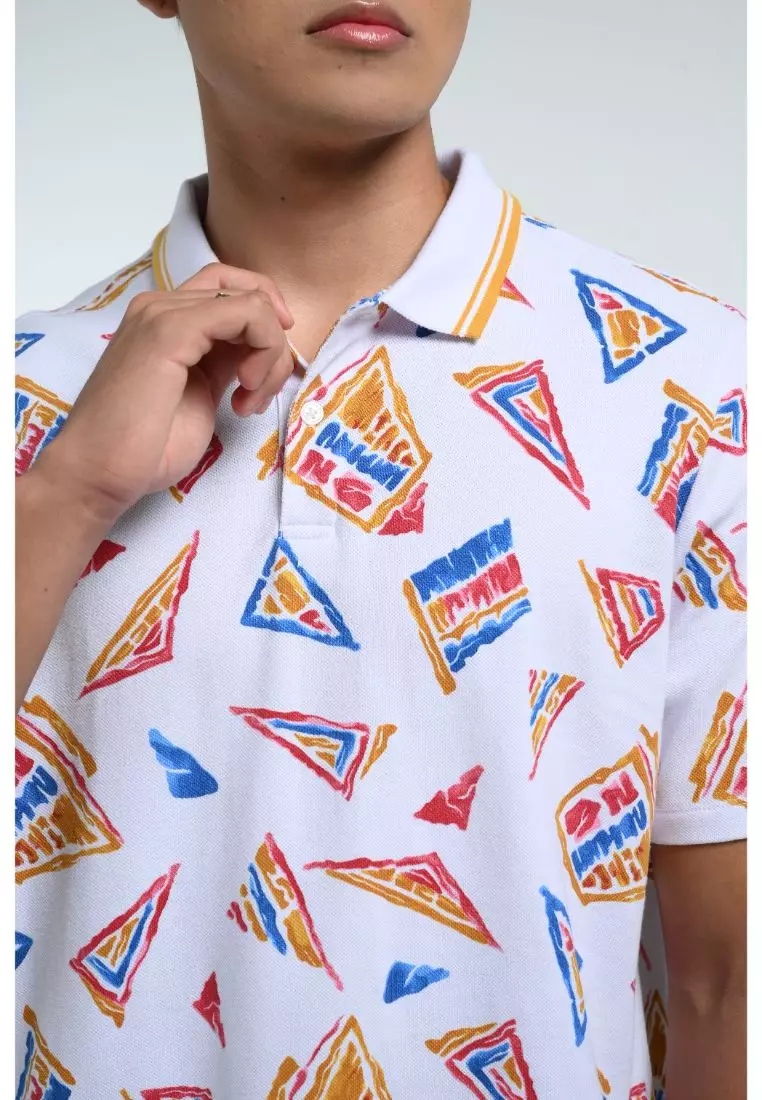 Manzone Poloshirt Pria Lengan Pendek MZY-SHELDER - WHITE