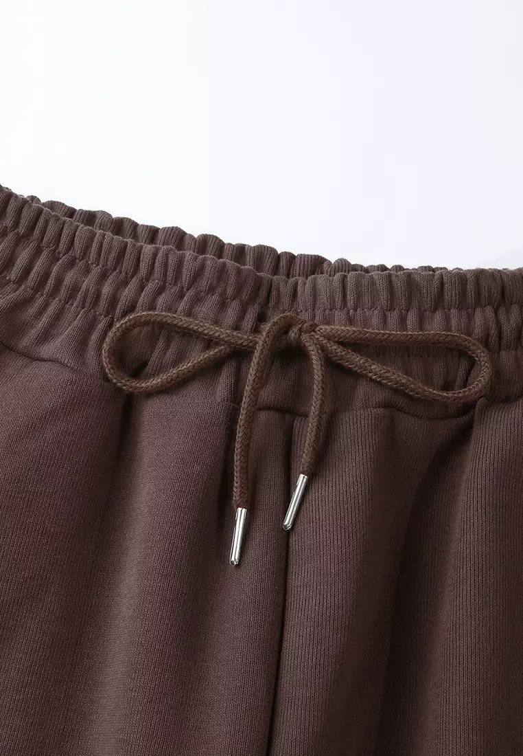 Elastic Waist Warm Trousers (Plus Velvet)