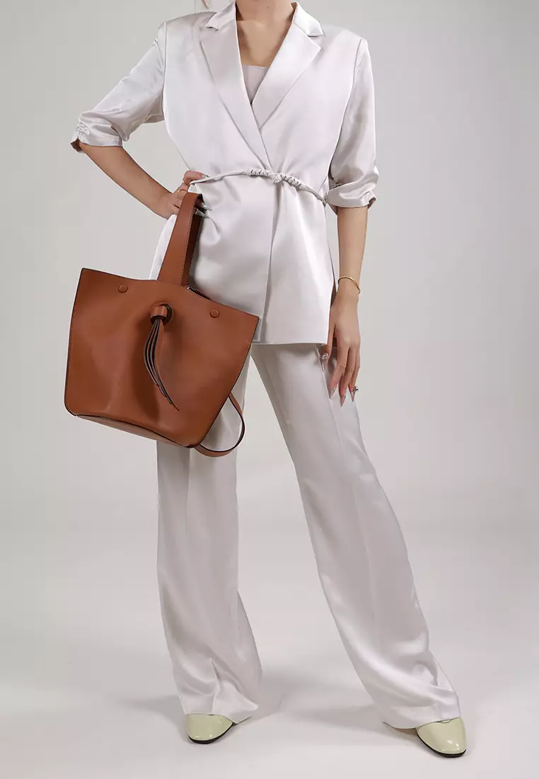 ORUKAMI ORUKAMI Knots Bucket Bag - Caramel