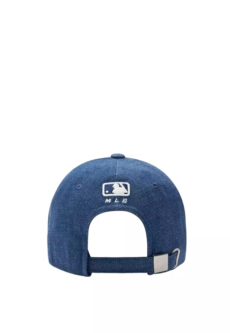 Jual MLB Korea Denim New Structured Ball Cap - NY Indigo