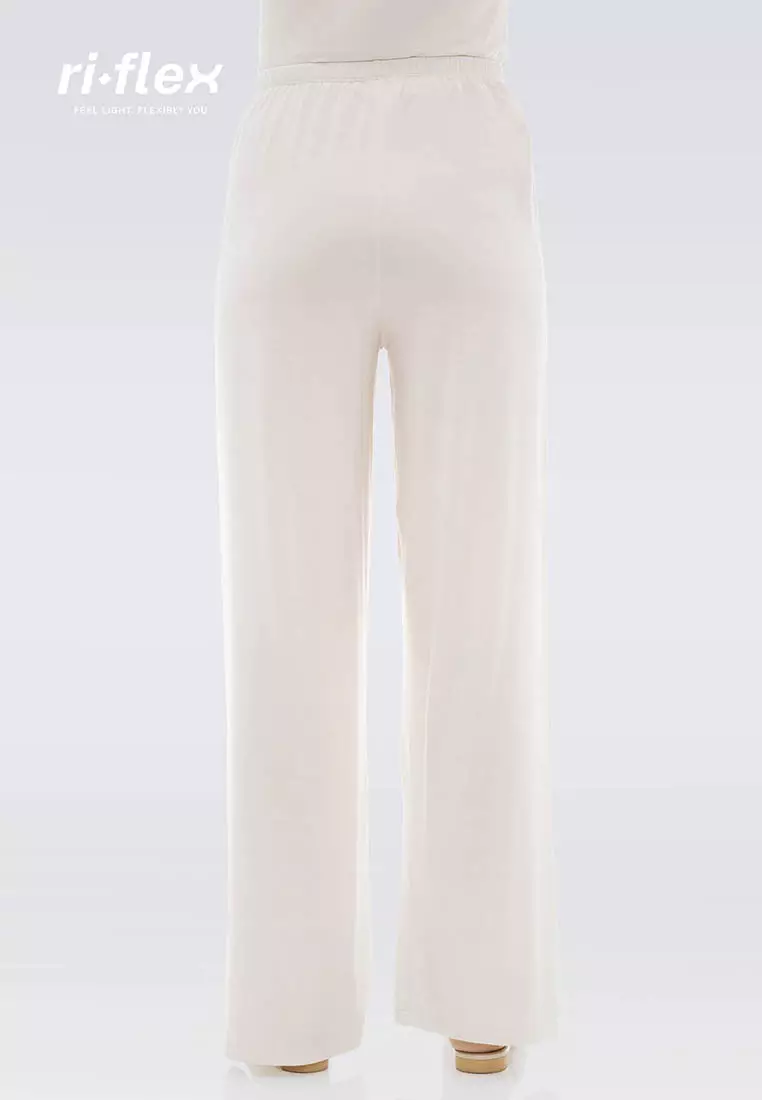Ria Miranda White Comfy Pants