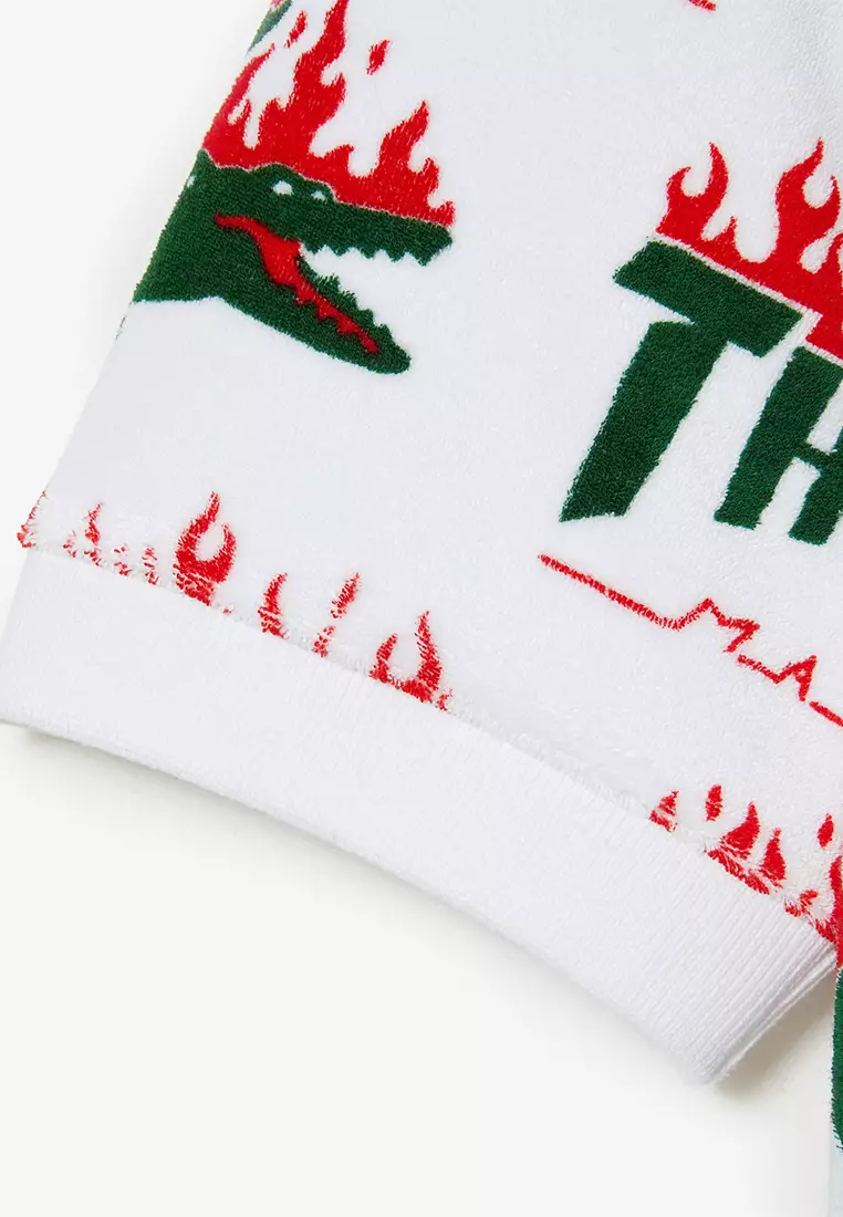 Unisex Lacoste x Thrasher Oversized Fit Terrycloth Polo