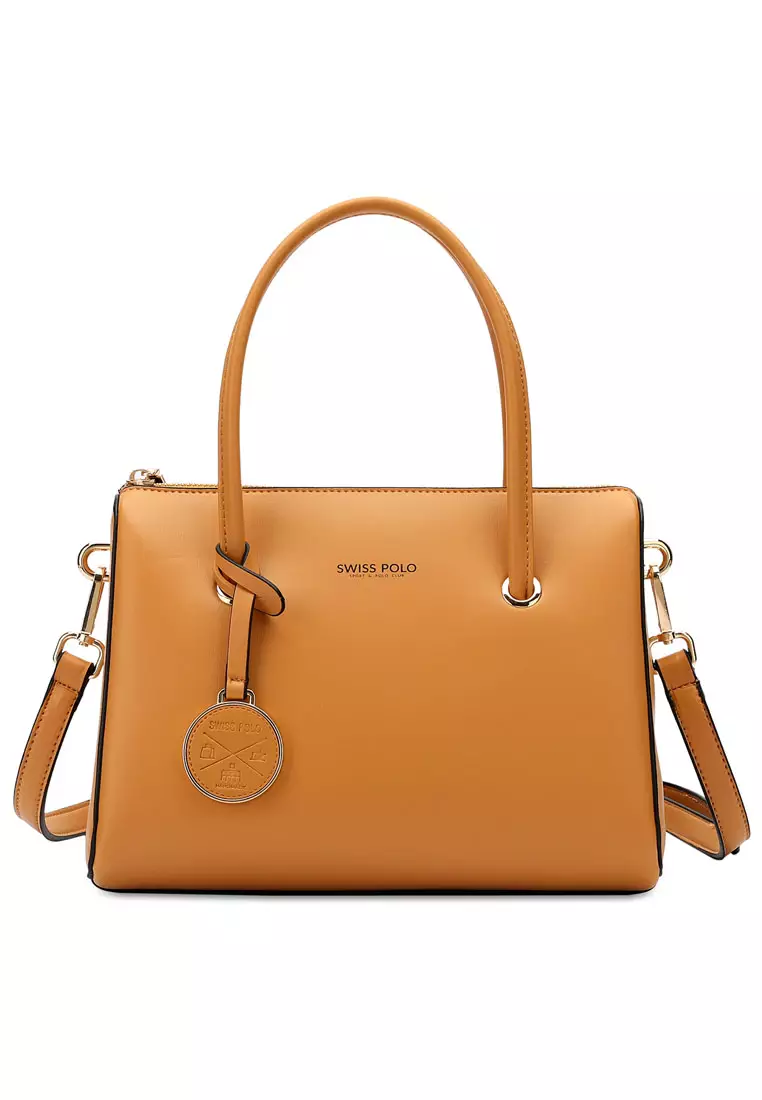 Women's Top Handle Bag / Sling Bag / Crossbody Bag - Yellow