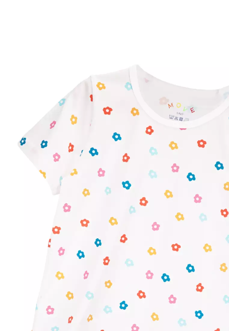 Move Flowers Shirt Dress