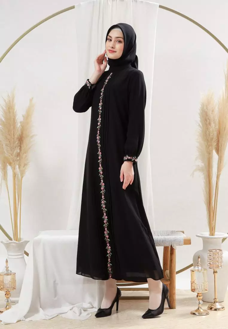 EPC Gamis Keira - Black - Embroidery Collection