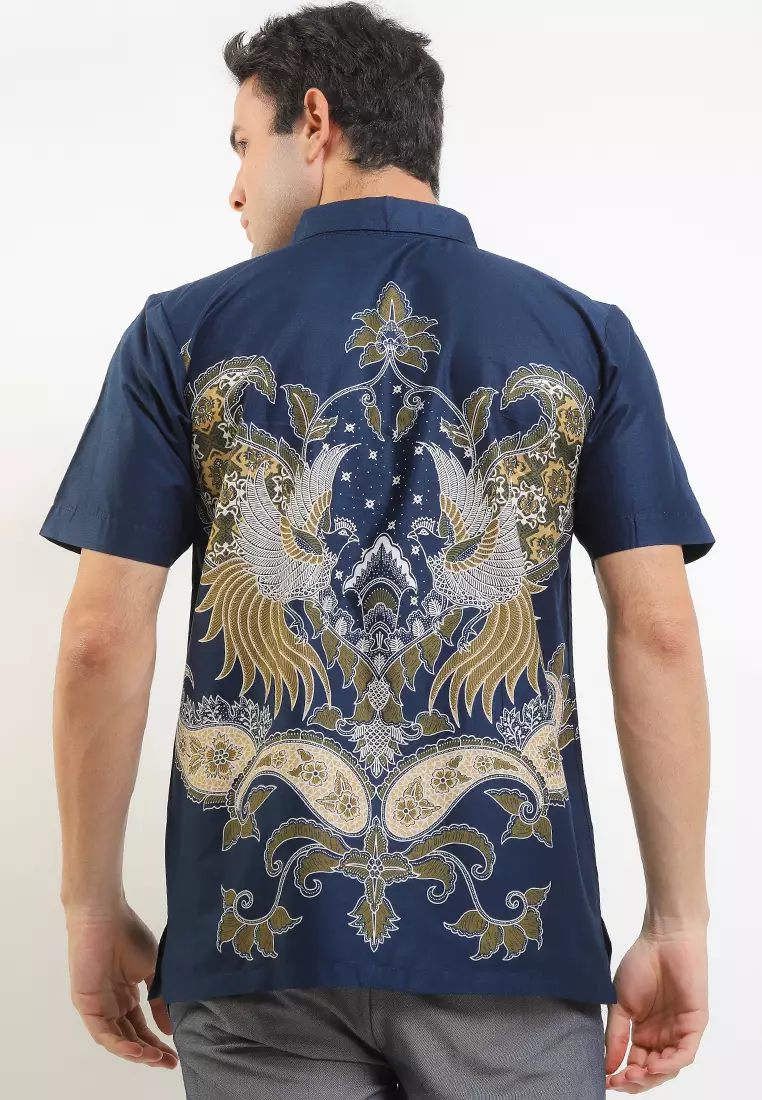 Justin Shirt Kemeja Batik Pria Pendek