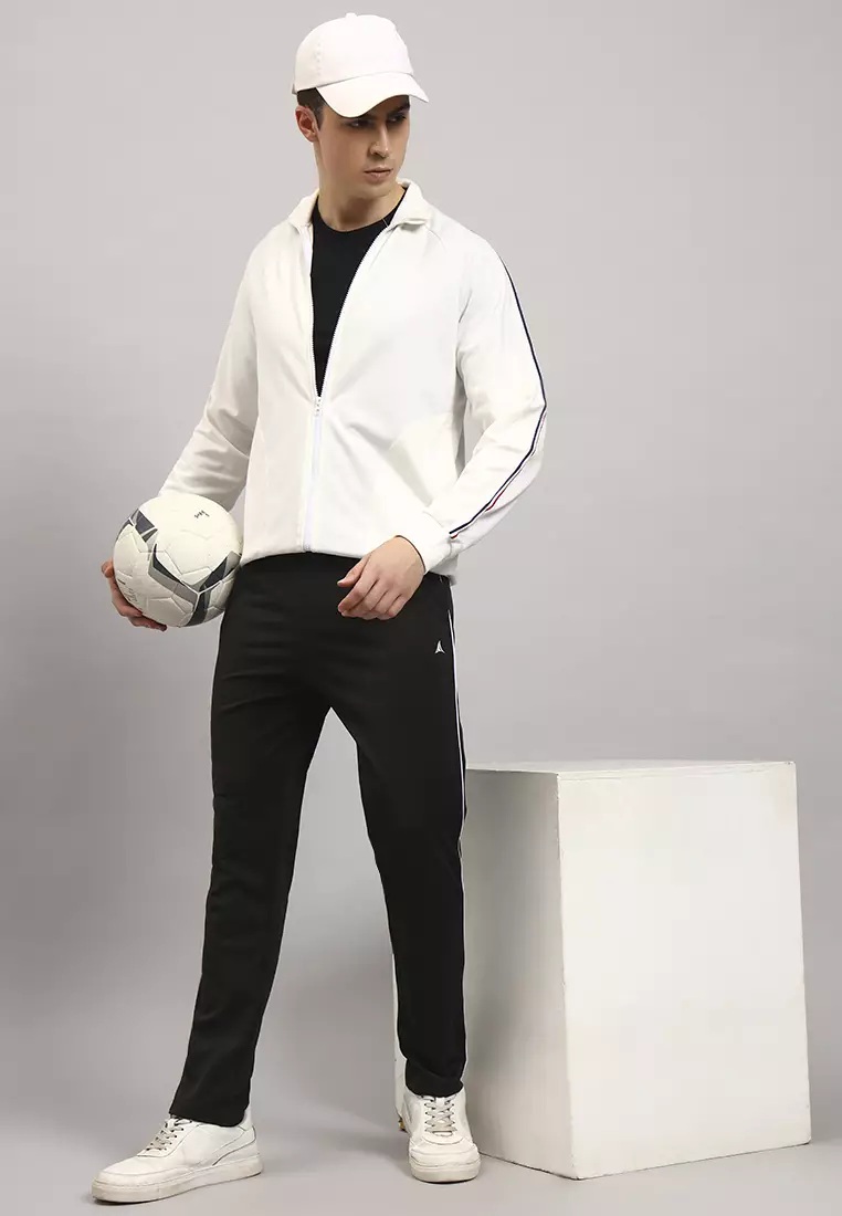Men's CoreSync High-Neck Performance White Jacket