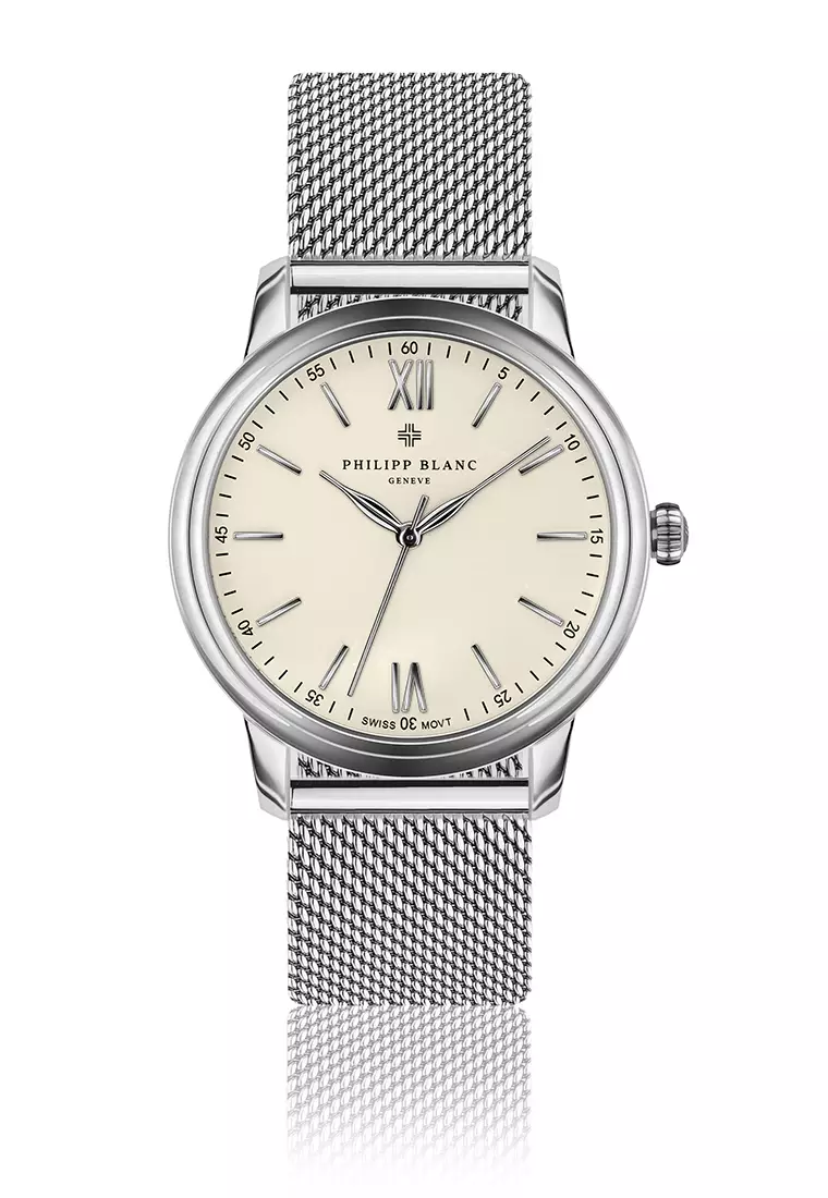 Geneva watch silver hot sale