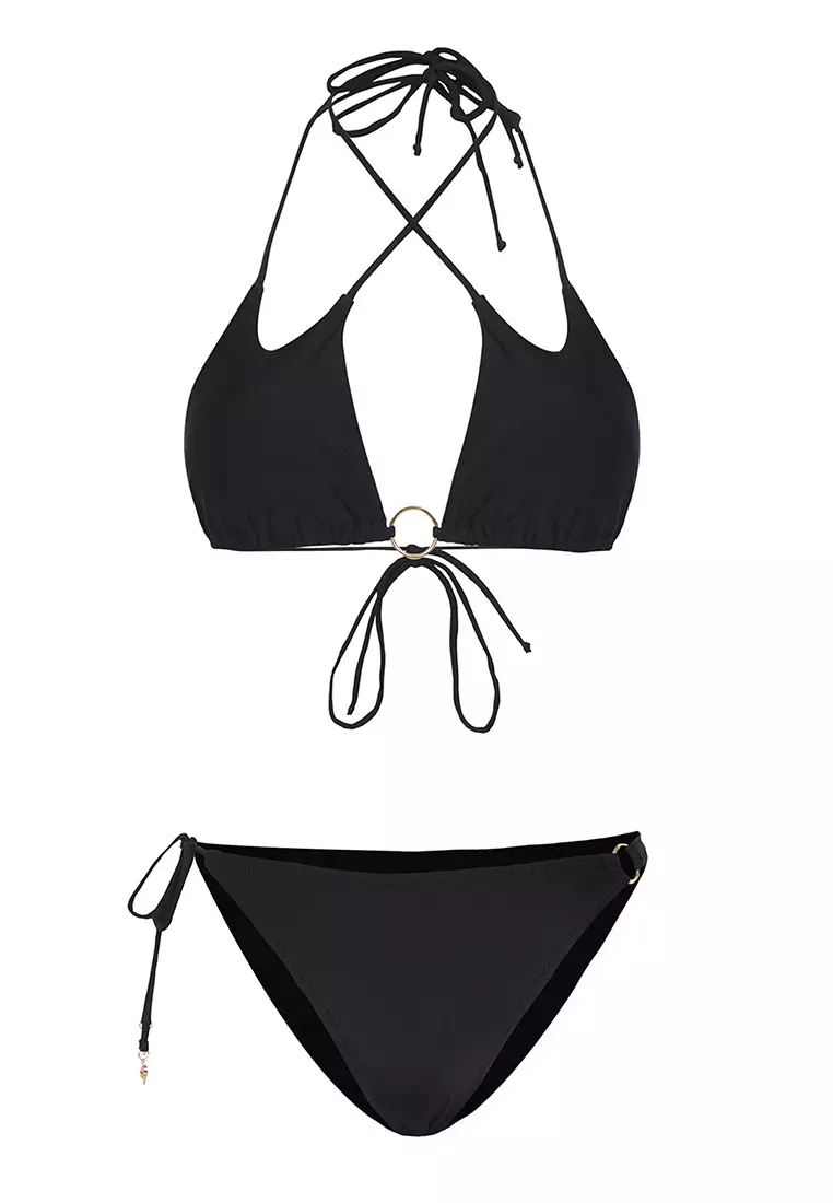 Strappy Bikini Top and Bottom Set