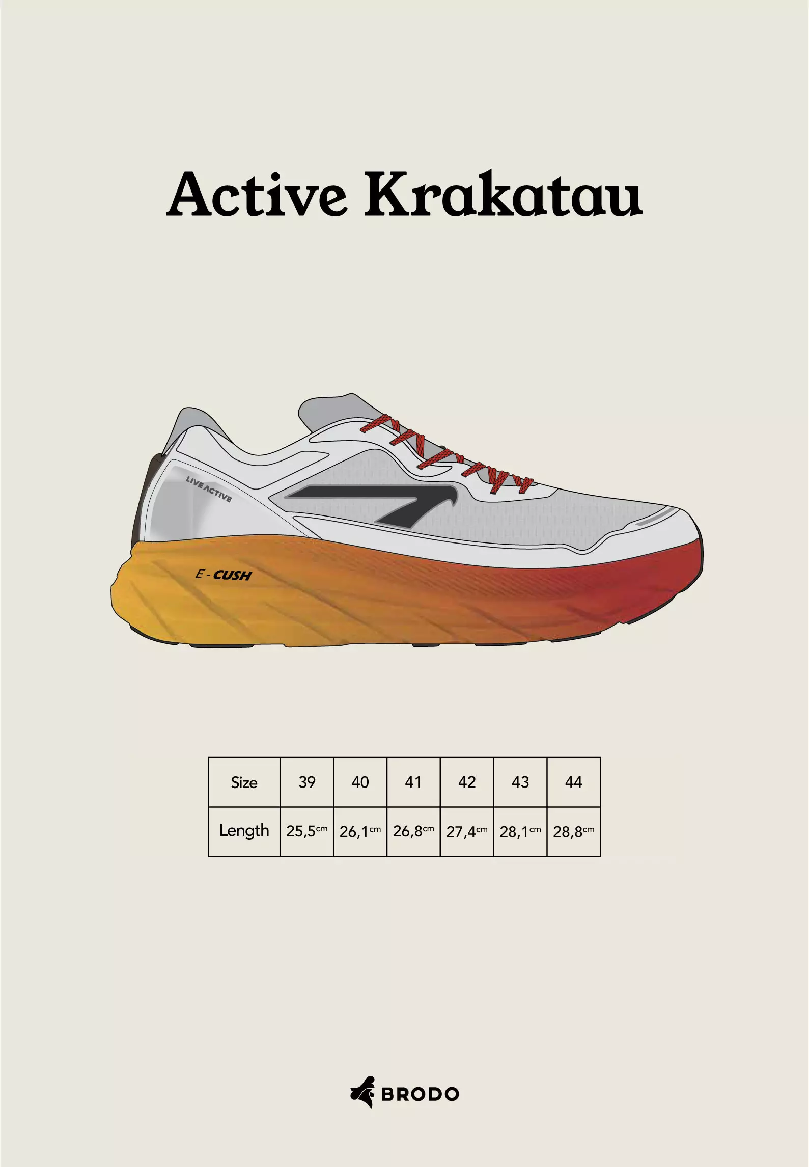 BRODO - Running Shoes Active Krakatau Full Black