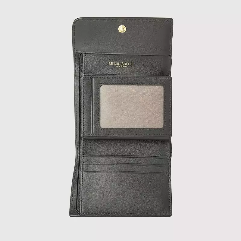 BRAUN BUFFEL NANA 3 FOLD SMALL WALLET WITH EXTERNAL COIN COMPARTMENT