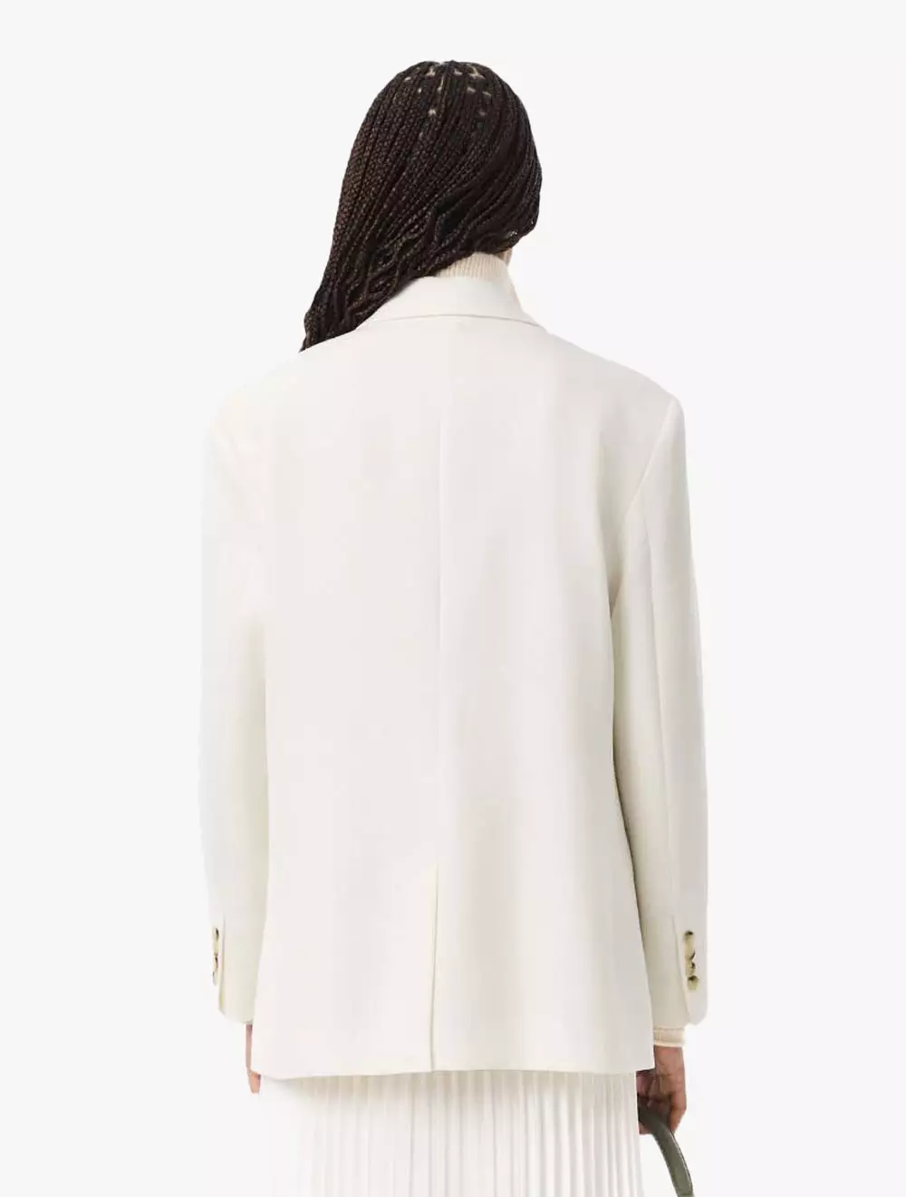 Wool Twill Blazer - White