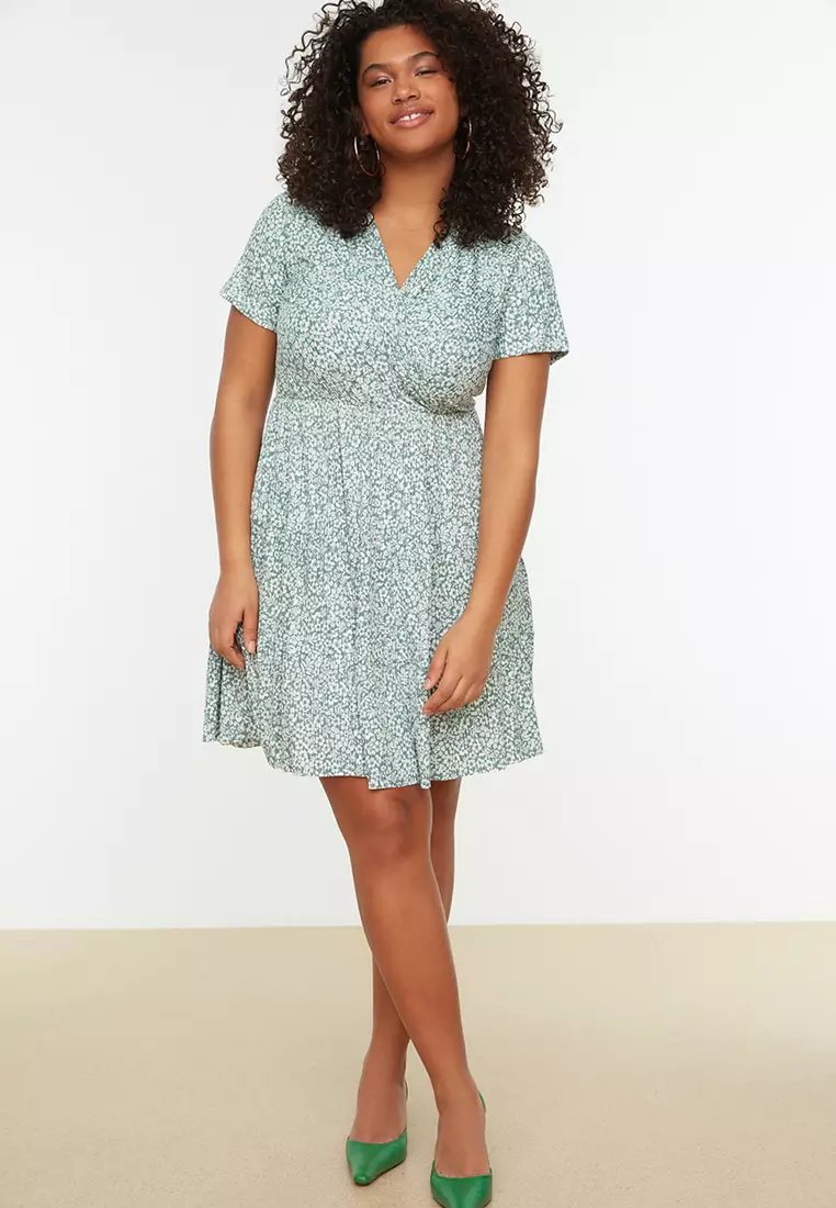 Plus Size Floral Dress