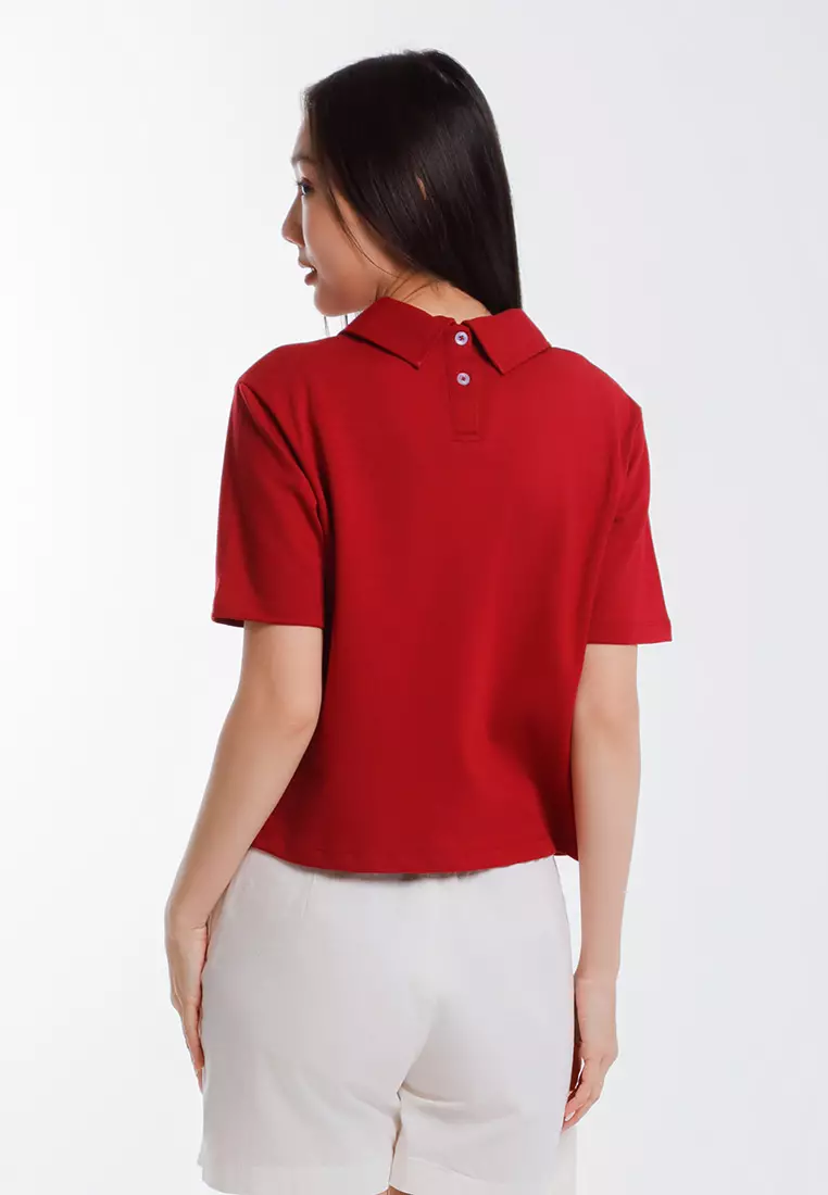 Forest x Disney Zootopia 2 Cropped Ladies Tee - FW820157-50DkRed