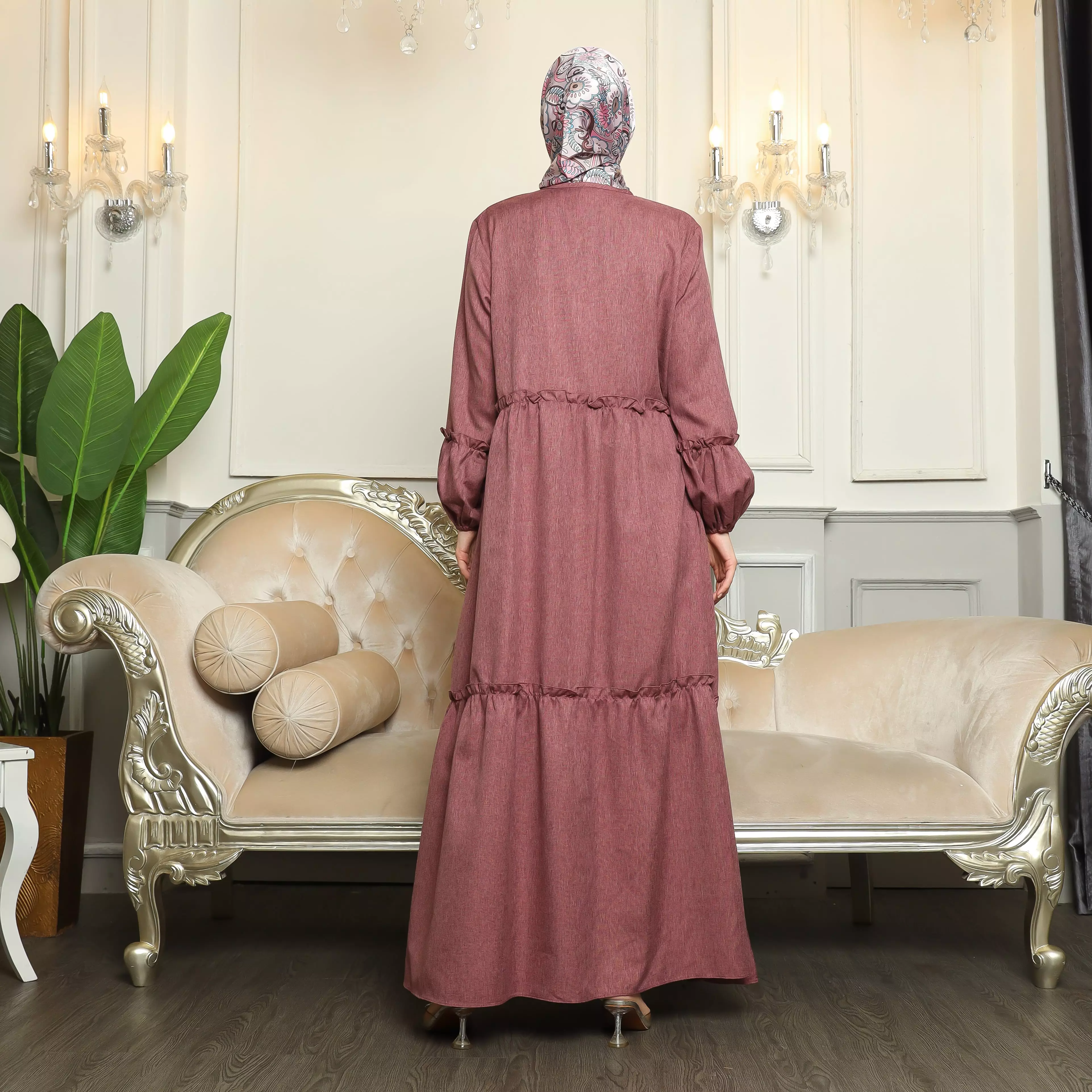 Gamis Sarimbit Wanita GMS 04 Burgundy