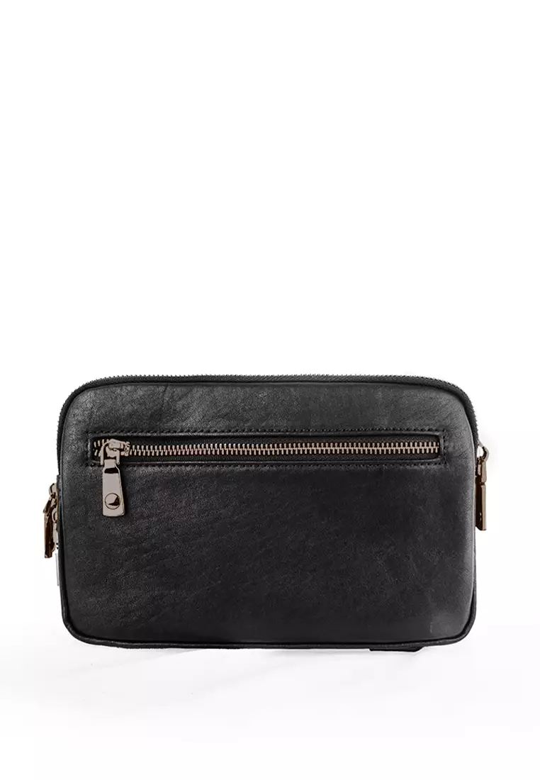 Tas Clutch Pria Gino Mariani Grady Hitam