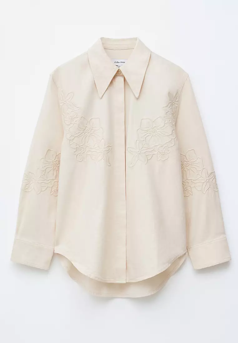 Embroidered Denim Shirt