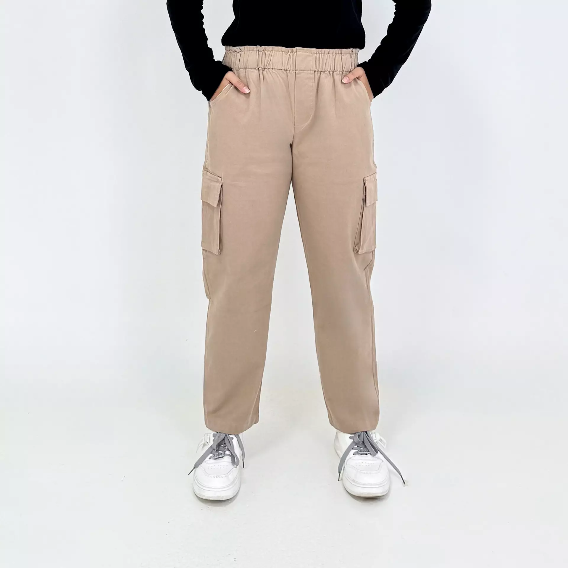 Luna Cargo Track Pants [CAPPUCINO] Celana Panjang Twill Kargo 
